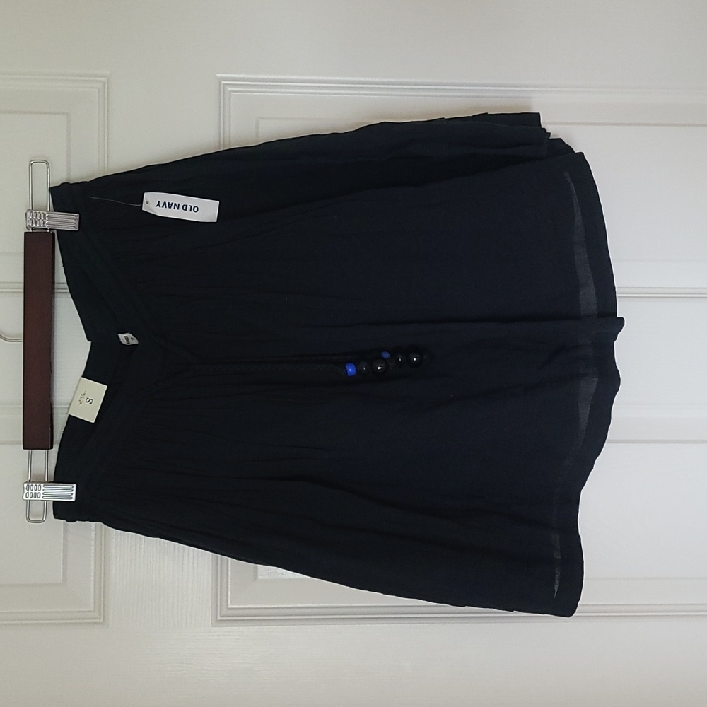 Black Beaded Belt Skirt by Old Navy Size - Small NWT